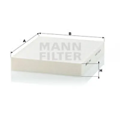Filter, vazduh unutrašnjeg prostora MANN FILTER CU 2442 IC-D066AA