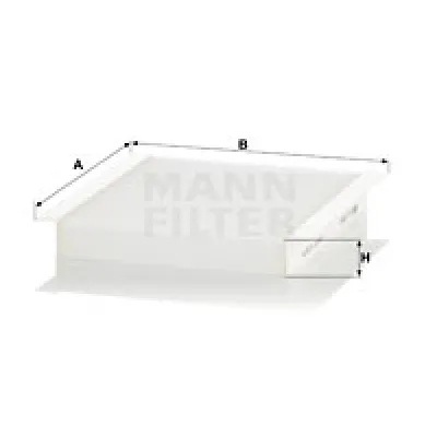 Filter, vazduh unutrašnjeg prostora MANN FILTER CU 2454 IC-D066AC