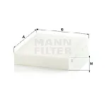 Filter, vazduh unutrašnjeg prostora MANN FILTER CU 25 001 IC-D066AD