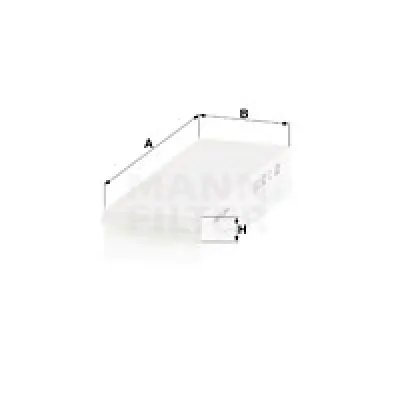 Filter, vazduh unutrašnjeg prostora MANN FILTER CU 25 008-2 IC-D066AF