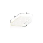 Filter, vazduh unutrašnjeg prostora MANN FILTER CU 25 010-2 IC-D1F409