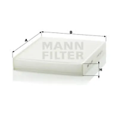 Filter, vazduh unutrašnjeg prostora MANN FILTER CU 2559 IC-D066BF