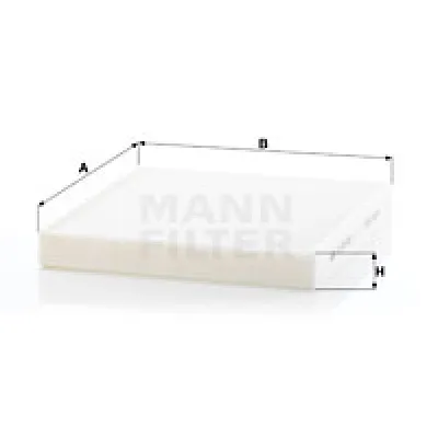 Filter, vazduh unutrašnjeg prostora MANN FILTER CU 26 009 IC-D247DB