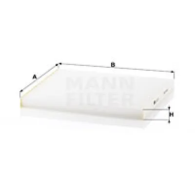Filter, vazduh unutrašnjeg prostora MANN FILTER CU 26 017 IC-D247DD