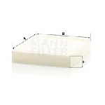 Filter, vazduh unutrašnjeg prostora MANN FILTER CU 28 009 IC-G05HU7