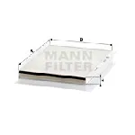 Filter, vazduh unutrašnjeg prostora MANN FILTER CU 2839 IC-D066E8
