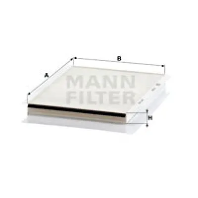 Filter, vazduh unutrašnjeg prostora MANN FILTER CU 2839 IC-D066E8
