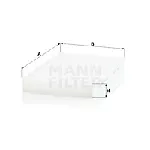 Filter, vazduh unutrašnjeg prostora MANN FILTER CU 2940 IC-D066F8