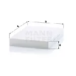 Filter, vazduh unutrašnjeg prostora MANN FILTER CU 34 003 IC-DD1FFD
