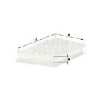 Filter, vazduh unutrašnjeg prostora MANN FILTER CU 3461 IC-D0672C