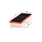 Filter, vazduh unutrašnjeg prostora MANN FILTER CU 3861 IC-D06745