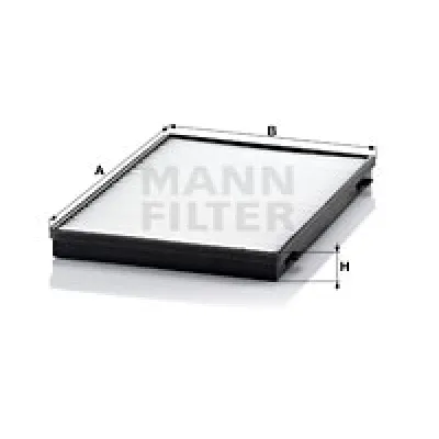 Filter, vazduh unutrašnjeg prostora MANN FILTER CU 3943 IC-D0674C