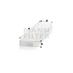 Filter, vazduh unutrašnjeg prostora MANN FILTER CU 5141 IC-D06780