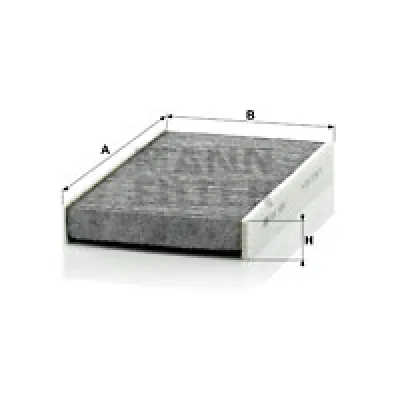 Filter, vazduh unutrašnjeg prostora MANN FILTER CUK 1629 IC-D0679A