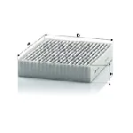 Filter, vazduh unutrašnjeg prostora MANN FILTER CUK 1830 IC-D067A0