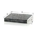 Filter, vazduh unutrašnjeg prostora MANN FILTER CUK 1919 IC-D067A2