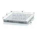Filter, vazduh unutrašnjeg prostora MANN FILTER CUK 2137 IC-D067B1