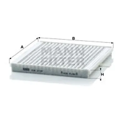 Filter, vazduh unutrašnjeg prostora MANN FILTER CUK 2137 IC-D067B1