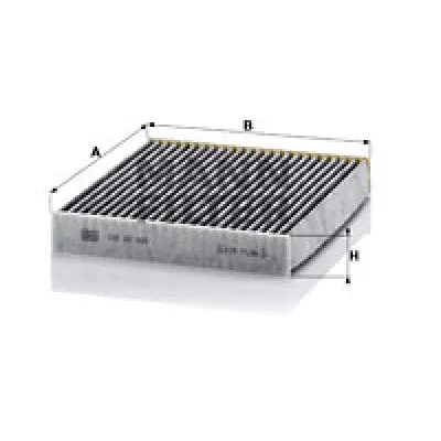 Filter, vazduh unutrašnjeg prostora MANN FILTER CUK 22 005 IC-D067B8