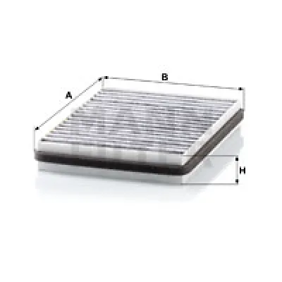 Filter, vazduh unutrašnjeg prostora MANN FILTER CUK 22 014 IC-D4B72E