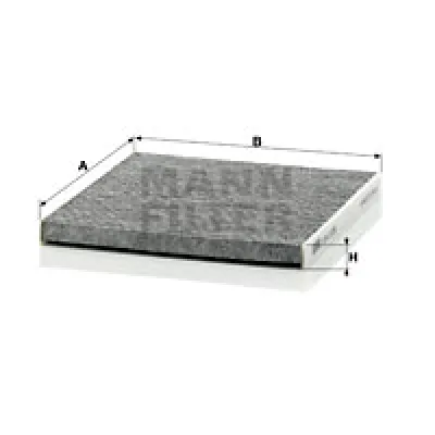 Filter, vazduh unutrašnjeg prostora MANN FILTER CUK 2226 IC-D067BD