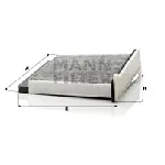 Filter, vazduh unutrašnjeg prostora MANN FILTER CUK 2231 IC-D067C1