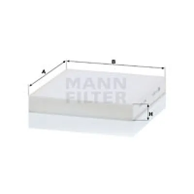 Filter, vazduh unutrašnjeg prostora MANN FILTER CUK 2232/1 IC-E21C7A