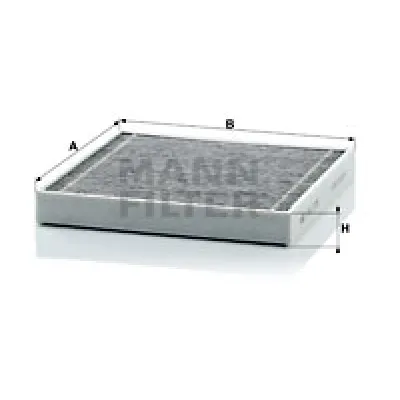Filter, vazduh unutrašnjeg prostora MANN FILTER CUK 2339 IC-D067CD