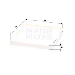 Filter, vazduh unutrašnjeg prostora MANN FILTER CUK 24 013 IC-DA4573
