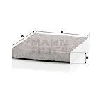 Filter, vazduh unutrašnjeg prostora MANN FILTER CUK 2442 IC-D067D8