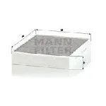 Filter, vazduh unutrašnjeg prostora MANN FILTER CUK 25 001 IC-D067DA