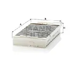 Filter, vazduh unutrašnjeg prostora MANN FILTER CUK 2534 IC-D067DF