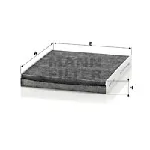 Filter, vazduh unutrašnjeg prostora MANN FILTER CUK 2545 IC-D067E0