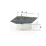 Filter, vazduh unutrašnjeg prostora MANN FILTER CUK 26 011 IC-D4B712