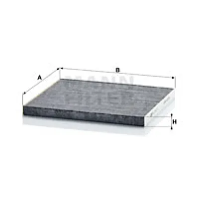 Filter, vazduh unutrašnjeg prostora MANN FILTER CUK 26 017 IC-D9C6F0