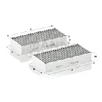 Filter, vazduh unutrašnjeg prostora MANN FILTER CUK 26 028-2 IC-G0O1VA