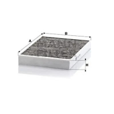 Filter, vazduh unutrašnjeg prostora MANN FILTER CUK 2722-2 IC-D067EF