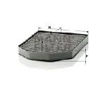 Filter, vazduh unutrašnjeg prostora MANN FILTER CUK 2949-2 IC-D06805