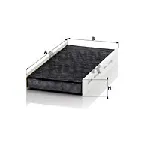 Filter, vazduh unutrašnjeg prostora MANN FILTER CUK 3847 IC-D06833