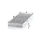 Filter, vazduh unutrašnjeg prostora MANN FILTER CUK 4179 IC-D0683E