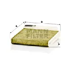 Filter, vazduh unutrašnjeg prostora MANN FILTER FP 1829 IC-D6E065