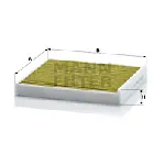 Filter, vazduh unutrašnjeg prostora MANN FILTER FP 22 013 IC-D9C6F7
