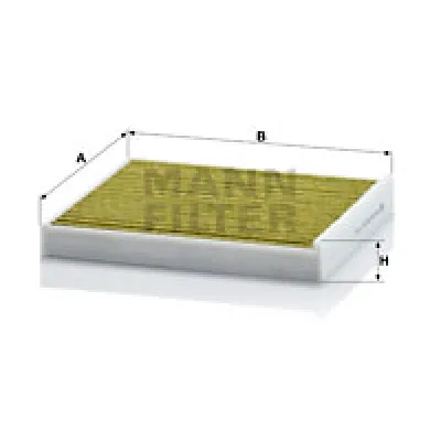 Filter, vazduh unutrašnjeg prostora MANN FILTER FP 22 013 IC-D9C6F7