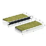 Filter, vazduh unutrašnjeg prostora MANN FILTER FP 2418-2 IC-DD8131