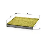 Filter, vazduh unutrašnjeg prostora MANN FILTER FP 2544 IC-D4B717