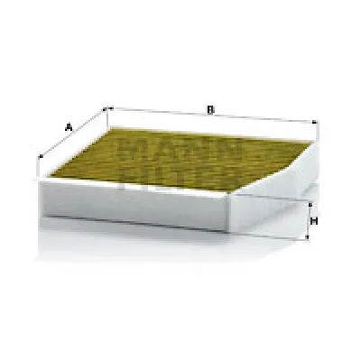 Filter, vazduh unutrašnjeg prostora MANN FILTER FP 26 007 IC-D9C6F8