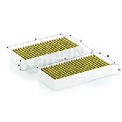 Filter, vazduh unutrašnjeg prostora MANN FILTER FP 26 028-2 IC-G0LP5G
