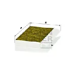 Filter, vazduh unutrašnjeg prostora MANN FILTER FP 27 021-2 IC-G0NN92