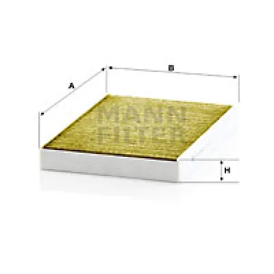 Filter, vazduh unutrašnjeg prostora MANN FILTER FP 2742 IC-D6E069