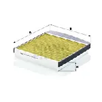 Filter, vazduh unutrašnjeg prostora MANN FILTER FP 2855 IC-DD8136